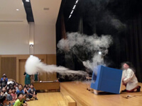 サイエンスショーエアバズーカ空気砲の画像